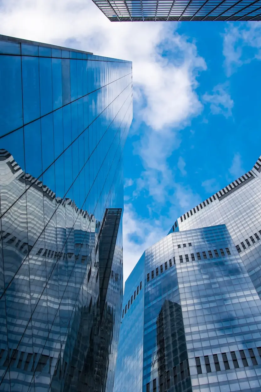 low angle photography of high rise building